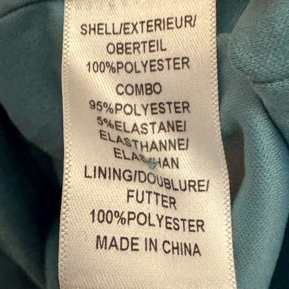 ADRIANNA PAPELL Lace Square Neck Formal Cocktail Blue Dress Size 12 - Picture 12 of 12